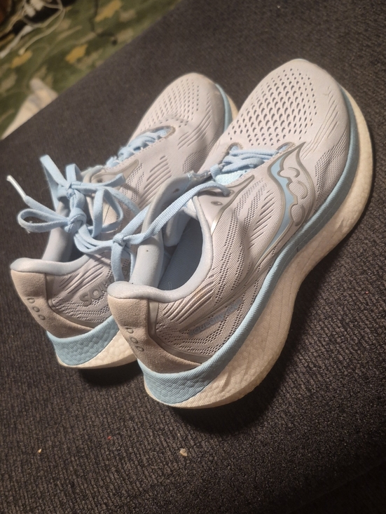 Saucony Shoes - Saucony Women's Light Blue and White Running Shoes - Cushioned Trainer